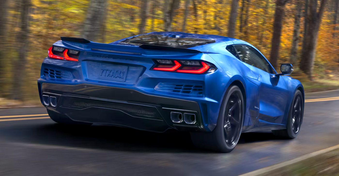 Chevrolet Corvette E-Ray on road