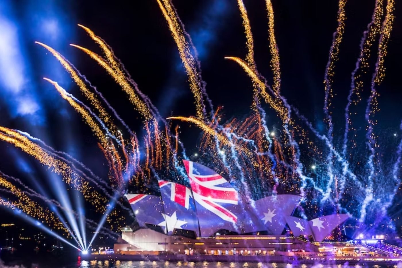 Australia Day fireworks Sydney Opera House