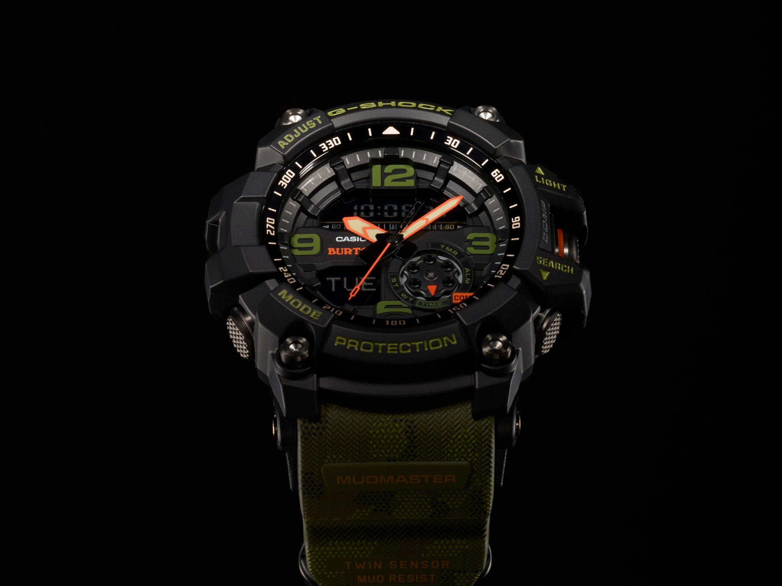 Black & green G-SHOCK Mudmaster.