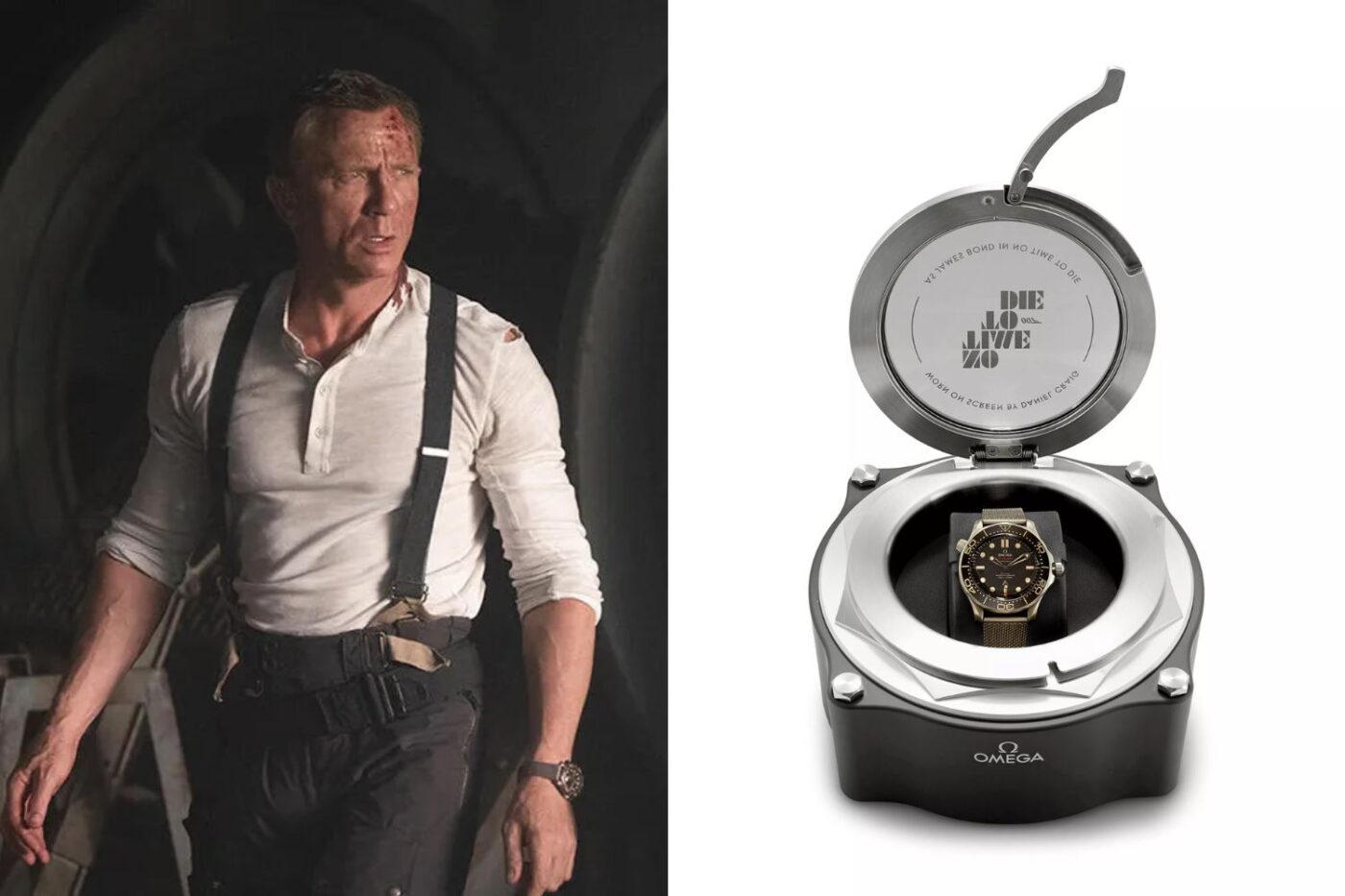 Daniel Craig-inspired style and James Bond watch.