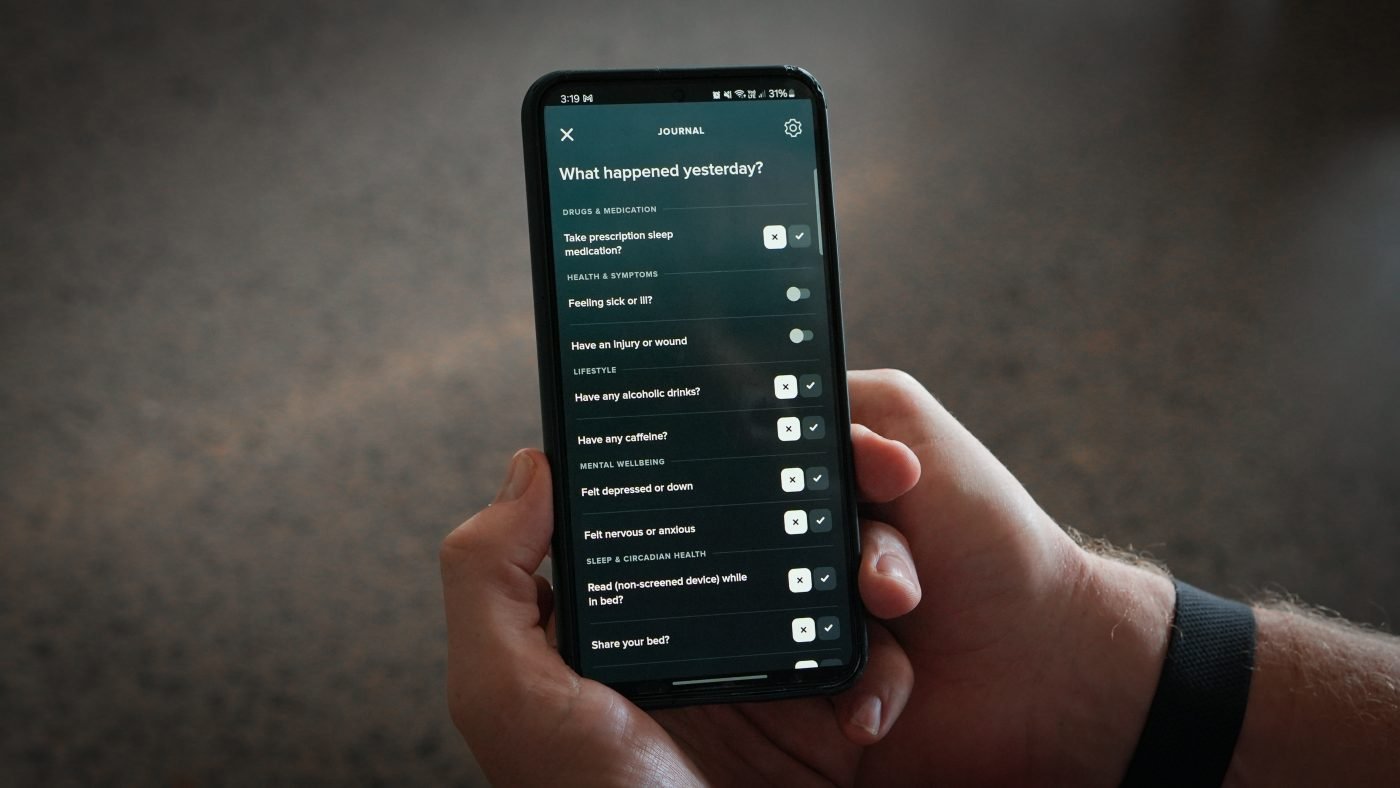 Whoop 4.0 app journal mode is great