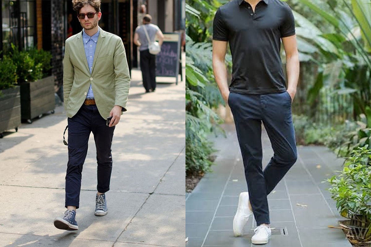 Two men wearing smart casual attire