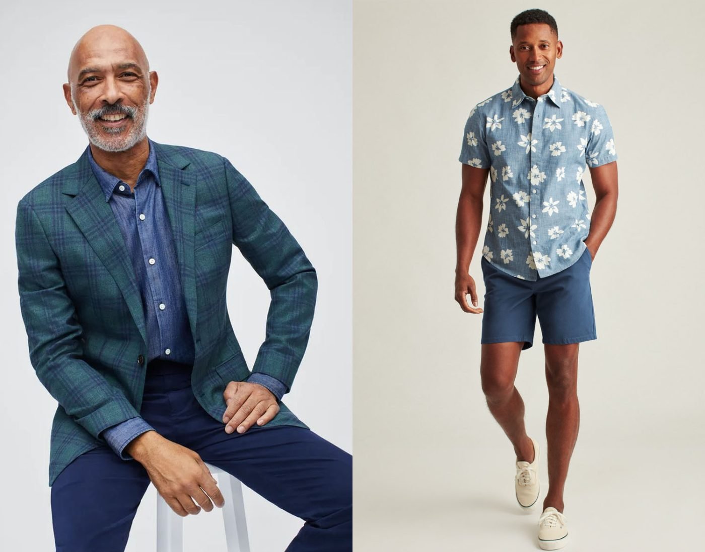 Smart casual vs. casual - shorts are more casual.