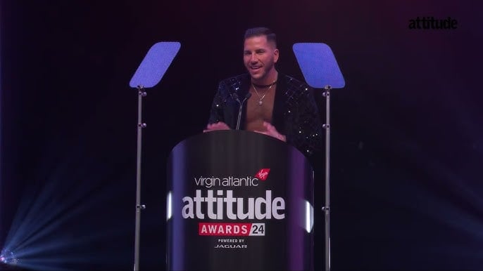 Santino Pietrosanti at the Virgin Atlantic Attitude Awards last month