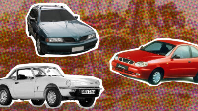 Collage of three iconic Australian cars.