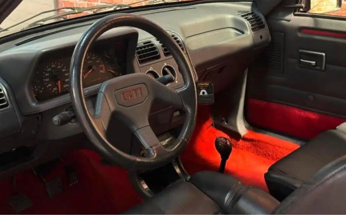 Bernard Arnault's Peugeot 205 interior 